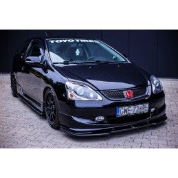 LAME AVANT MAXTON / SPLITTER V.1 HONDA CIVIC EP3 (MK7) TYPE-R/S FACELIFT Noir Brillant