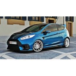 Maxton Lame Du Pare-Chocs Avant (Focus RS Look Pare-Chocs) Ford Fiesta Mk7 FL Gloss Black, FO-FI-7F-RS15-FD1G Tuning.fr