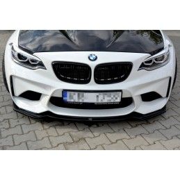 Maxton LAME DU PARE-CHOCS AVANT / SPLITTER BMW M2 (F87) COUPÉ Gloss Black, BM-2-87-M-FD1G Tuning.fr