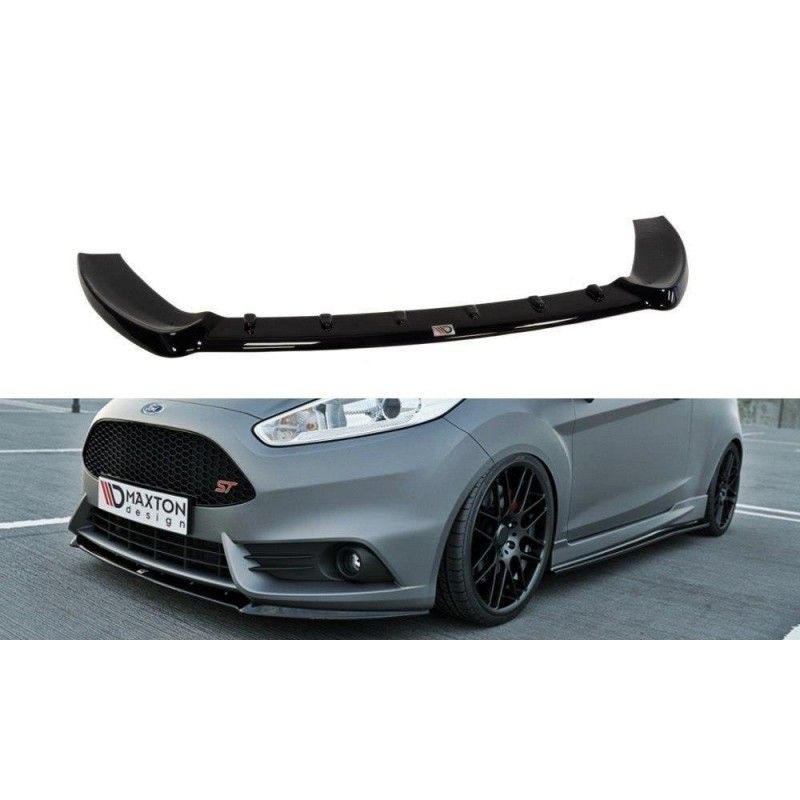 Maxton Lame Du Pare-Chocs Avant (Cupra) Ford Fiesta ST Mk7 FL Gloss Black, FO-FI-7F-ST-CUPRA-FD1G Tuning.fr