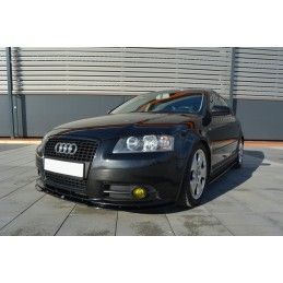 Maxton Lame Du Pare-Chocs Avant / Splitter Audi A3 8P S-Line Gloss Black, AU-A3-2-SLINE-FD1G Tuning.fr