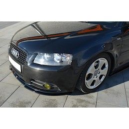 Maxton Lame Du Pare-Chocs Avant / Splitter Audi A3 8P S-Line Gloss Black, AU-A3-2-SLINE-FD1G Tuning.fr