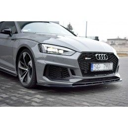 LAME AVANT MAXTON / Splitter V.1 Audi RS5 F5 Coupe / Sportback Noir Brillant