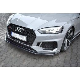 Maxton Lame Du Pare-Chocs Avant / Splitter V.2 Audi RS5 F5 Coupe / Sportback Gloss Black, AU-RS5-2-FD2G Tuning.fr