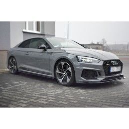 Maxton Lame Du Pare-Chocs Avant / Splitter V.2 Audi RS5 F5 Coupe / Sportback Gloss Black, AU-RS5-2-FD2G Tuning.fr