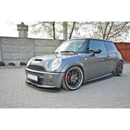 Maxton LAME DU PARE-CHOCS AVANT / SPLITTER MINI R53 COOPER S JCW Gloss Black, MC-S-1-53-JCW-FD1G Tuning.fr