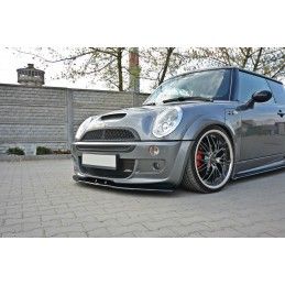 Maxton LAME DU PARE-CHOCS AVANT / SPLITTER MINI R53 COOPER S JCW Gloss Black, MC-S-1-53-JCW-FD1G Tuning.fr