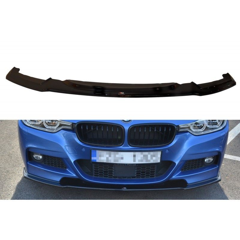 Maxton LAME DU PARE-CHOCS AVANT / SPLITTER BMW 3-SERIES F30 FL SEDAN M-SPORT Gloss Black, BM-3-F30F-MPACK-FD1G Tuning.fr