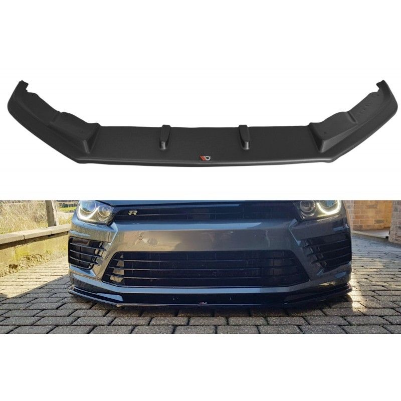 LAME AVANT MAXTON / SPLITTER V.1 VOLKSWAGEN SCIROCCO MK.3 R FACELIFT Noir Brillant