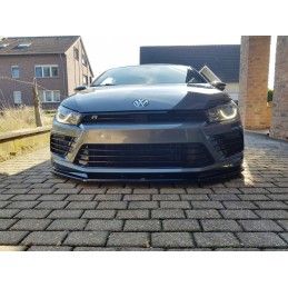 LAME AVANT MAXTON / SPLITTER V.1 VOLKSWAGEN SCIROCCO MK.3 R FACELIFT Noir Brillant