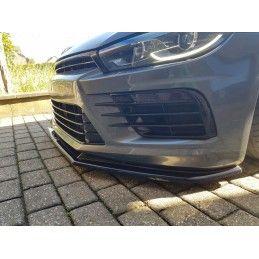 LAME AVANT MAXTON / SPLITTER V.1 VOLKSWAGEN SCIROCCO MK.3 R FACELIFT Noir Brillant