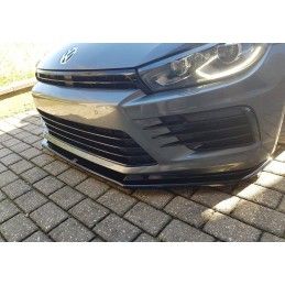 LAME AVANT MAXTON / SPLITTER V.1 VOLKSWAGEN SCIROCCO MK.3 R FACELIFT Noir Brillant