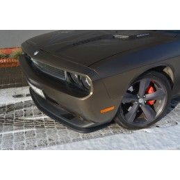 LAME AVANT MAXTON / SPLITTER DODGE CHALLENGER MK3. PHASE-I SRT8 COUPE Noir Brillant