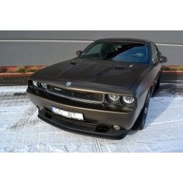 LAME AVANT MAXTON / SPLITTER DODGE CHALLENGER MK3. PHASE-I SRT8 COUPE Noir Brillant