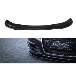 LAME AVANT MAXTON / Splitter Audi A6 S-Line C6 FL Noir Brillant