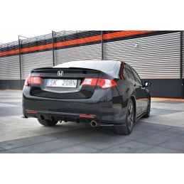 Maxton RAJOUT DU PARE-CHOCS ARRIERE HONDA ACCORD MK8. (CU-SERIES) AVANT FACELIFT SEDAN Gloss Black, HO-AC-8-RS1G Tuning.fr