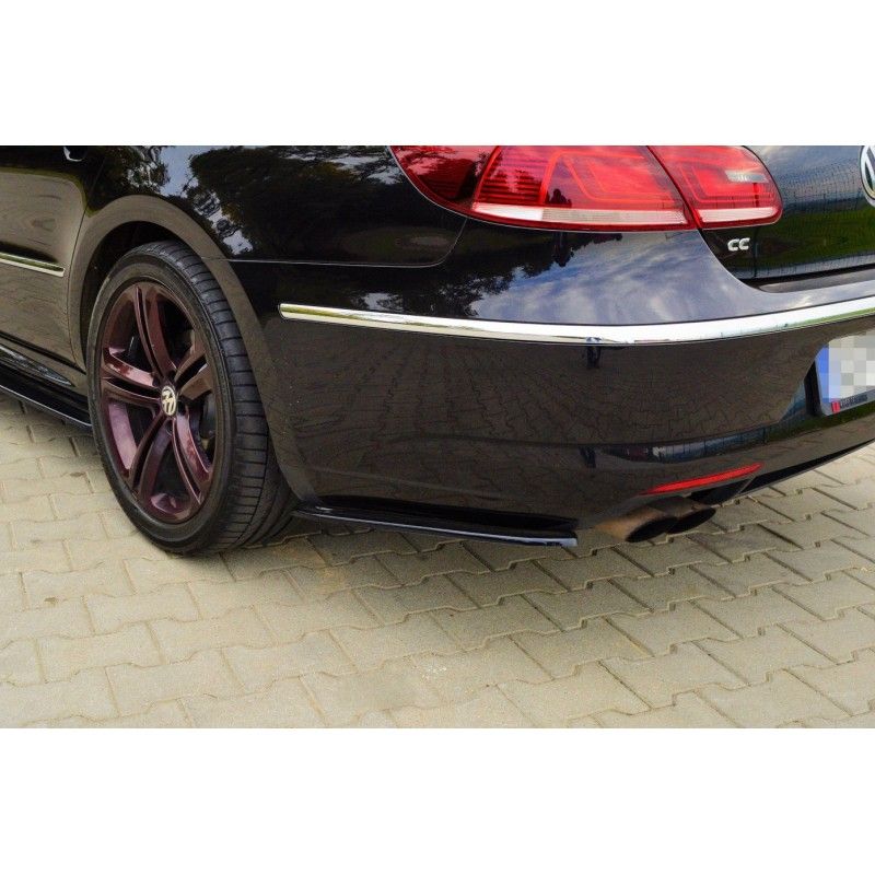 Maxton LAME DU PARE-CHOCS ARRIERE VOLKSWAGEN CC R-LINE Gloss Black, VW-CC-1F-RLINE-RSD1G Tuning.fr