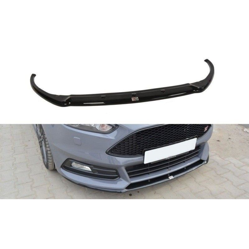 Maxton Lame Du Pare-Chocs Avant Ford Focus ST Mk3 FL (Cupra) Gloss Black, FO-FO-3F-ST-CUPRA-FD1G Tuning.fr