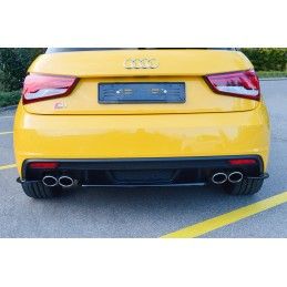 Central Arriere Splitter Audi S1 8X Noir Brillant