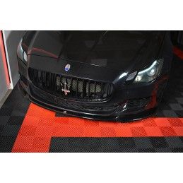 LAME AVANT MAXTON / SPLITTER MASERATI QUATTROPORTE MK.6 AVANT FACELIFT Noir Brillant