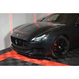 LAME AVANT MAXTON / SPLITTER MASERATI QUATTROPORTE MK.6 AVANT FACELIFT Noir Brillant