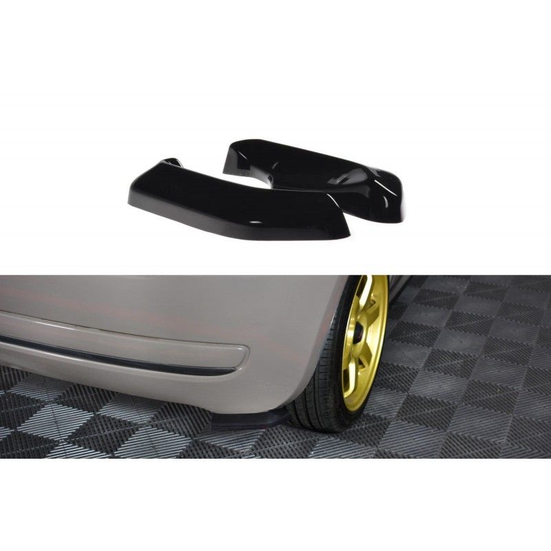 Maxton LAME DU PARE-CHOCS ARRIERE FIAT 500 HATCHBACK AVANT FACELIFT Gloss Black, FI-500-RSD1G Tuning.fr