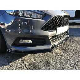 Maxton Lame Du Pare-Chocs Avant V.3 Ford Focus ST Mk3 FL Gloss Black, FO-FO-3F-ST-FD3G Tuning.fr