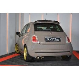 Maxton LAME DU PARE-CHOCS ARRIERE FIAT 500 HATCHBACK AVANT FACELIFT Gloss Black, FI-500-RSD1G Tuning.fr