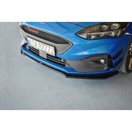 Maxton Lame Du Pare-Chocs Avant V.1 Ford Focus ST / ST-Line Mk4 Gloss Black, FO-FO-4-STLINE-FD1G Tuning.fr