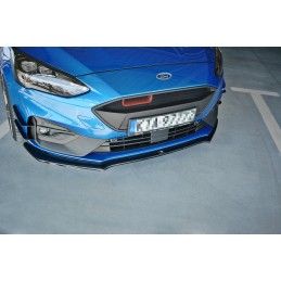 Maxton Lame Du Pare-Chocs Avant V.1 Ford Focus ST / ST-Line Mk4 Gloss Black, FO-FO-4-STLINE-FD1G Tuning.fr