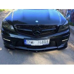 LAME AVANT MAXTON / SPLITTER MERCEDES-BENZ AMG C63 W204 FACELIFT Noir Brillant