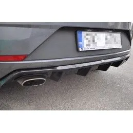 Rajout Du Pare-Chocs Arriere V.1 Seat Leon Cupra Mk3 FL Hatchback Noir Brillant