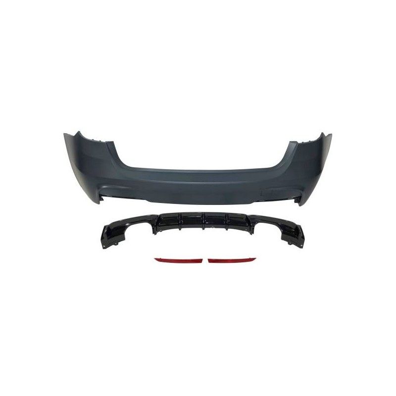 Pare-Choc Arrière BMW F31 Look M Performance 2 Sortie double Noir brillant, Nouveaux produits eurolineas Pare-Choc Arrière BMW F31 Look M Performance 2 Sortie double Noir brillant, Nouveaux produits eurolineas