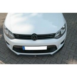 Maxton LAME DU PARE-CHOCS AVANT / SPLITTER VOLKSWAGEN POLO MK5 R WRC Gloss Black, VW-PO-5-WRC-FD1G Tuning.fr