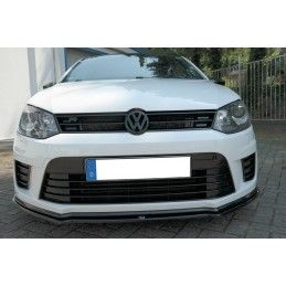 Maxton LAME DU PARE-CHOCS AVANT / SPLITTER VOLKSWAGEN POLO MK5 R WRC Gloss Black, VW-PO-5-WRC-FD1G Tuning.fr