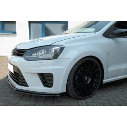 Maxton LAME DU PARE-CHOCS AVANT / SPLITTER VOLKSWAGEN POLO MK5 R WRC Gloss Black, VW-PO-5-WRC-FD1G Tuning.fr