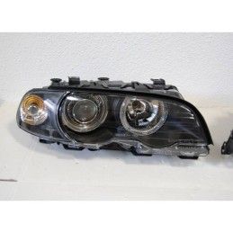 Set De Phares Avant Angel Eyes BMW E46 1999-2002 2-Porte Noir, Bmw