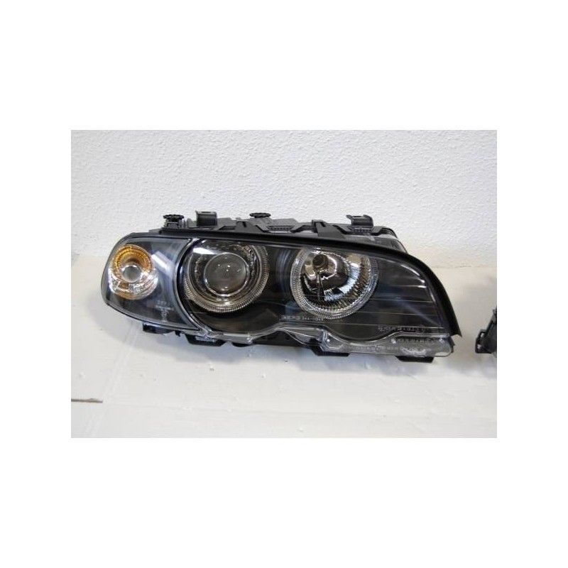 Set De Phares Avant Angel Eyes BMW E46 1999-2002 2-Porte Noir, Bmw Set De Phares Avant Angel Eyes BMW E46 1999-2002 2-Porte Noir, Bmw
