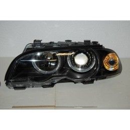 Set De Phares Avant Angel Eyes BMW E46 1999-2002 2-Porte Noir, Bmw