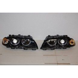 Set De Phares Avant Angel Eyes BMW E46 1999-2002 2-Porte Noir, Bmw