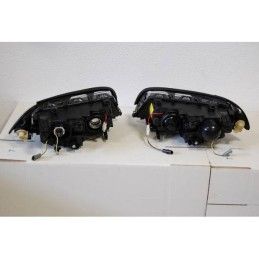 Set De Phares Avant Angel Eyes BMW E46 1999-2002 2-Porte Noir, Bmw
