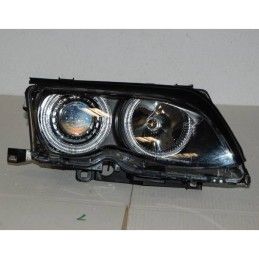 Set De Phares Avant Angel Eyes BMW E46 2002-2005 4-Porte Noir, Bmw