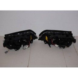 Set De Phares Avant Angel Eyes BMW E46 2002-2005 4-Porte Noir, Bmw