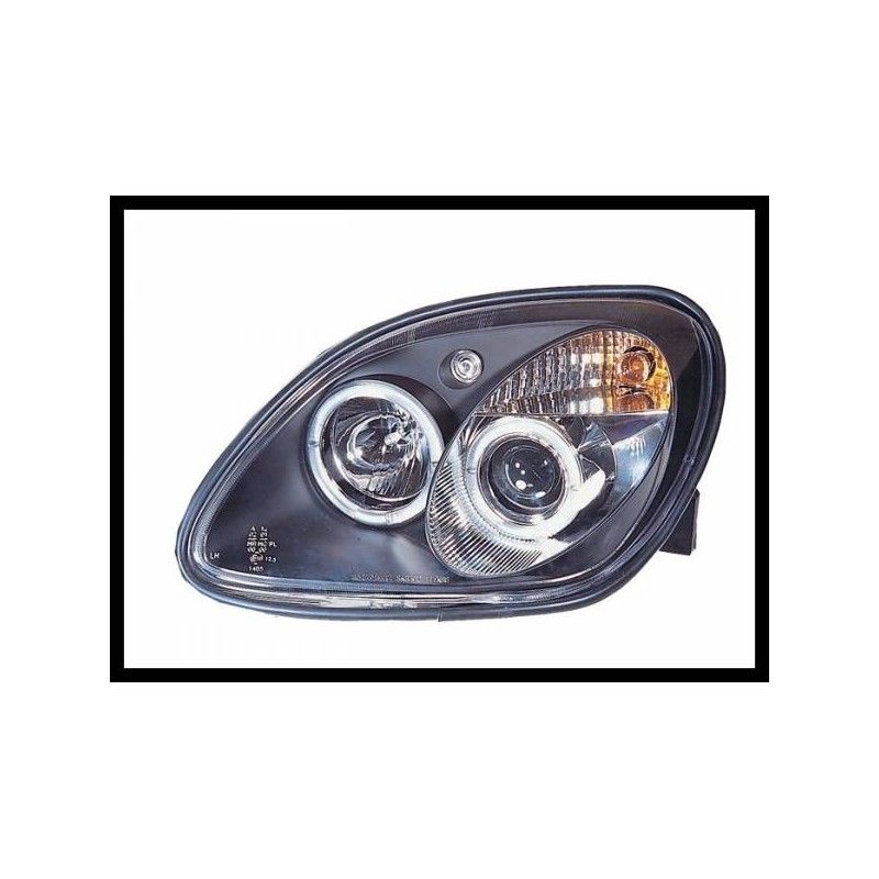 Phare Avant Yeux D'Ange Mercedes SLK 96 Noir, Mercedes Phare Avant Yeux D'Ange Mercedes SLK 96 Noir, Mercedes