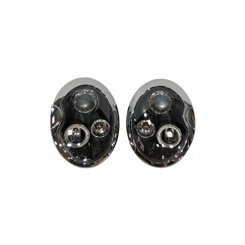 Phare Avant Yeux D'Ange Mini R50 / R52 / R53 '01/'05 Noir, Mini Phare Avant Yeux D'Ange Mini R50 / R52 / R53 '01/'05 Noir, Mini