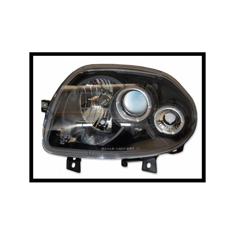Phare Avant Yeux D'Ange Renault Clio II '98 Noir Mod.II, Renault Phare Avant Yeux D'Ange Renault Clio II '98 Noir Mod.II, Renault