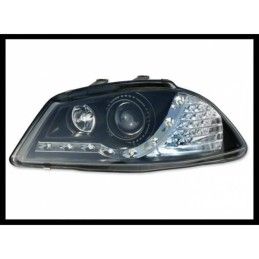Phare Avant Lumière De Jour Seat Ibiza '02-07 Noir + Led Int., Seat