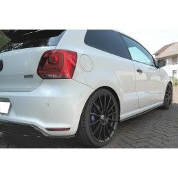 SET DES DIFFUSEUR DES BAS DE CAISSE VOLKSWAGEN POLO MK5 R WRC Noir Brillant