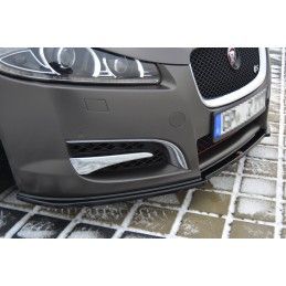 Maxton LAME DU PARE-CHOCS AVANT / SPLITTER JAGUAR XF (X250) MK1 SPORTBRAKE S-PACK Gloss Black, JA-XFS-1F-SB-FD1G Tuning.fr