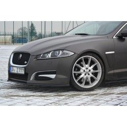 Maxton LAME DU PARE-CHOCS AVANT / SPLITTER JAGUAR XF (X250) MK1 SPORTBRAKE S-PACK Gloss Black, JA-XFS-1F-SB-FD1G Tuning.fr